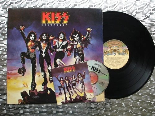 KISS ~ DESTROYER ~ Vintage LP w/Bonus CD  Casablanca Filmworks Press NBLP 7025