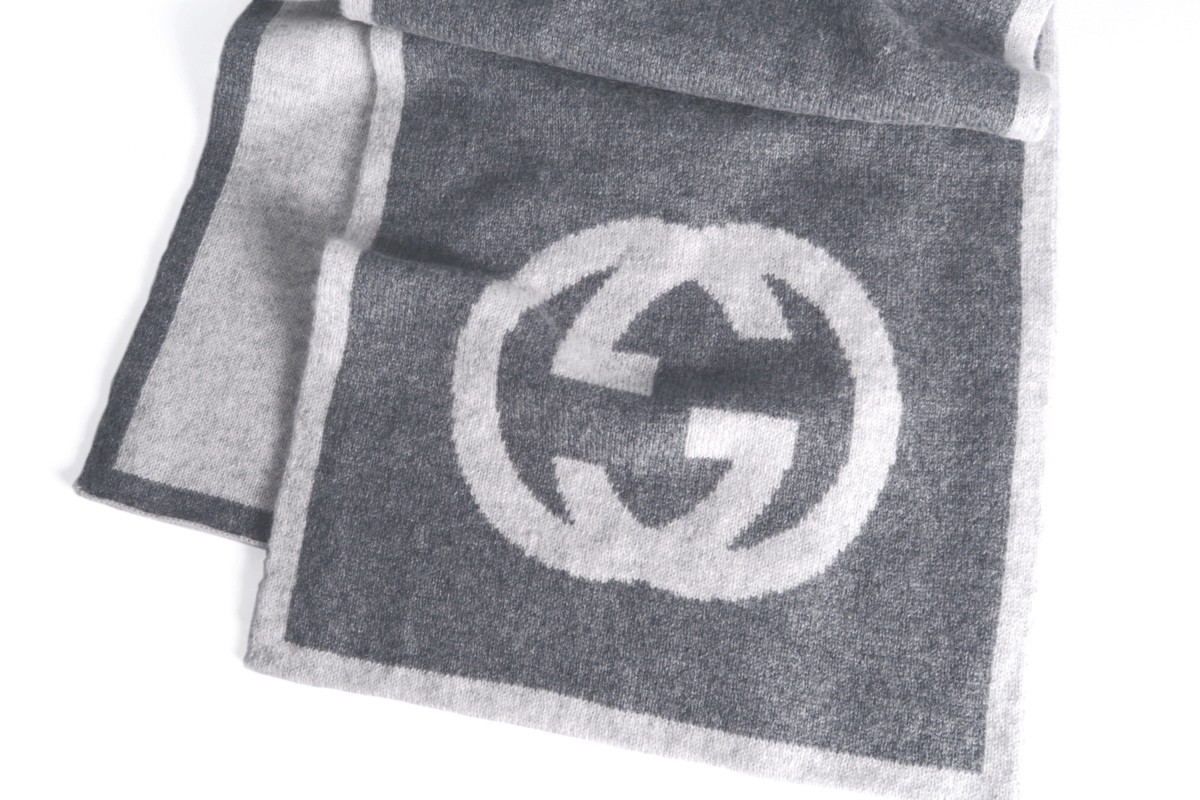 Authentic Gucci Reversible Scarf GG Pattern Color… - image 24