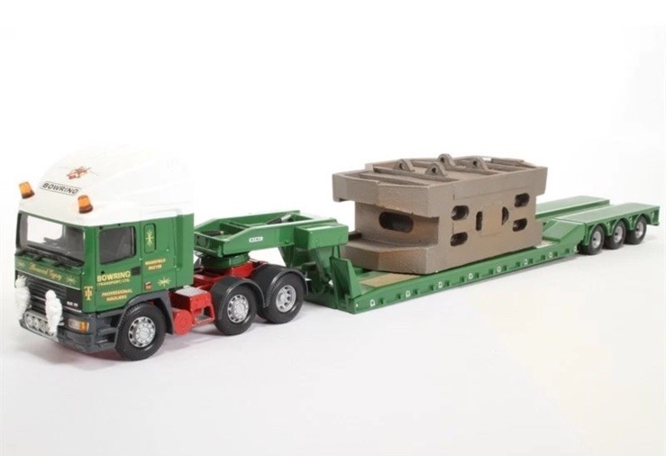 CORGI 1.50 HEAVY HAULAGE ERF EC LOW LOADER BOWRING TRANSPORT CC11909