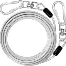 Dog Tie Out Cable 10 Ft Dog Lead for Yard Heavy Duty Chain Leash