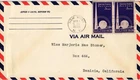 Dr Jim Stamps 3c New York Worlds Fair Scott 8853 Pair First Day Issue Air Mail