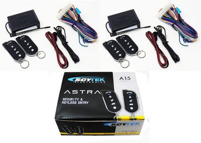 A15 Keyless Entry Car Alarm Security System, 2 Key Fob 2 Door Locks