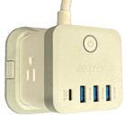 BESTEK Cube Power Strip 3 Outlets 3 USB + 1 USB‑C Desktop Charging Station White — photo 2