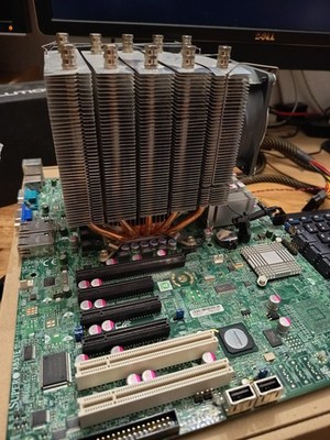 Supermicro X8STE mit Xeon X5675 @3,06 GHz, 12 GB, Lüfter, Blende, lesen!