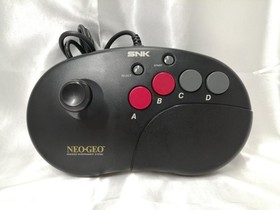 SNK Neo Geo Neogeo AES ROM Console System with Stick Controller Set Tested JP