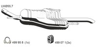 Ernst EndschalldäMpfer NachschalldäMpfer 054041 FüR Opel Zafira T98 DTI 16V F75