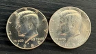 1986 P-D Kennedy Half Dollar 50c CLAD AU Coins (2) - ME5229