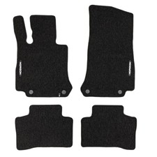 Velours Fußmatten für Mercedes-Benz GLC X254 2022-2026 Autoteppich Schwarz 4 tlg