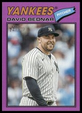 2026 Topps Heritage #207 David Bednar Light Purple