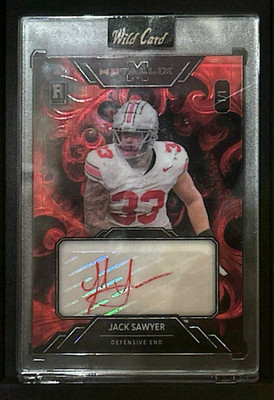 Wild Card Metallix 2025 Jack Sawyer Auto Rookie Serial #WMFA-JS Pittsburgh 1/1