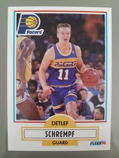 1990-91 Fleer Detlef Schrempf #81 Indiana Pacers N NBA Basketball