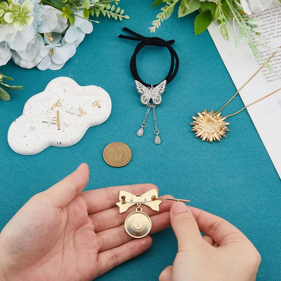 SUPERHALLAZGOS 12 piezas 3 tamaños pin a colgante convertidor broche colgante convertidor Foto 3 de 4