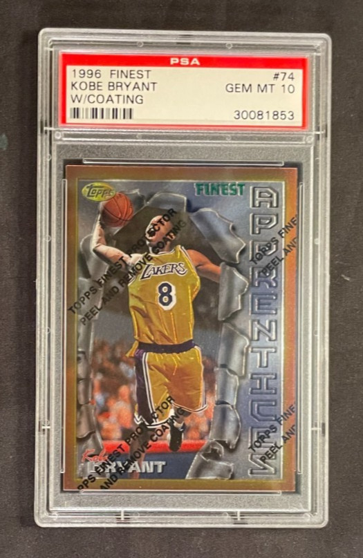 Kobe Bryant 1996 Topps Finest #74 Bronze - Base (with Coating