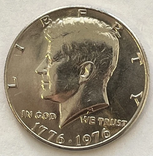 1976 Kennedy Clad Bicentennial Half Dollar Taken from a US Uncirculated Mint Set