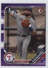 2019 Bowman Draft Purple 76/250 Davis Wendzel #BD-81 pe8