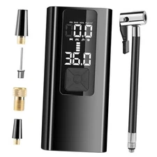 Tire Inflator Portable Air Compressor, Air Pump for Car Tires, Black