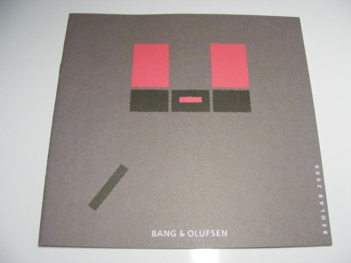 NOS B&O BANG & OLUFSEN BEOLAB 2000 SPEAKER USER GUIDE MANUAL 12PG BOOK