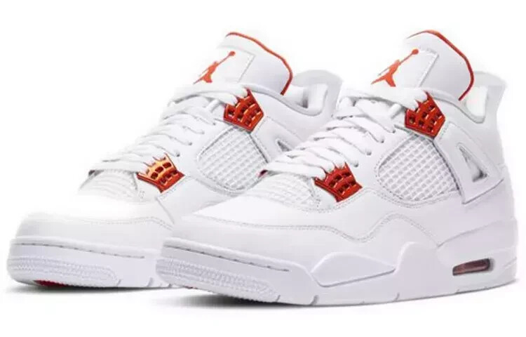Air Jordan 4 Retro ホワイト/オレンジ 9.5 US Size 9.5 - Air Jordan 4 Retro Orange Metallic for sale
