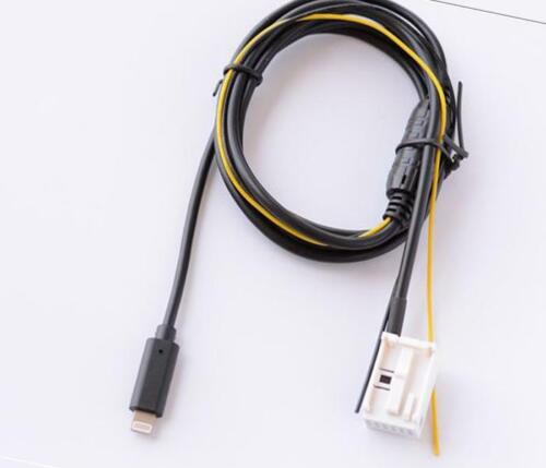 Audio AUX cable charge iPhone 7 8 plus X  For VW RCD510 RCD310 RNS315 CD Stereo - Foto 1 di 4