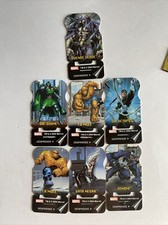 Lote de 7 tarjetas plásticas Barcel Marvel México 2004