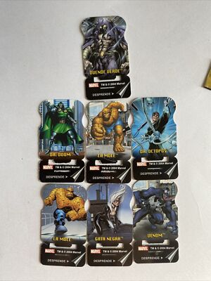 Lot of 7 Barcel Marvel Plastic Card Mexico 2004