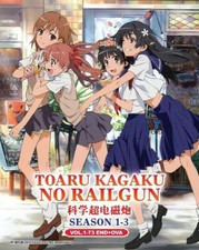 DVD Anime A Certain Scientific Railgun SEASON 1-3 1-73End OVA English Version