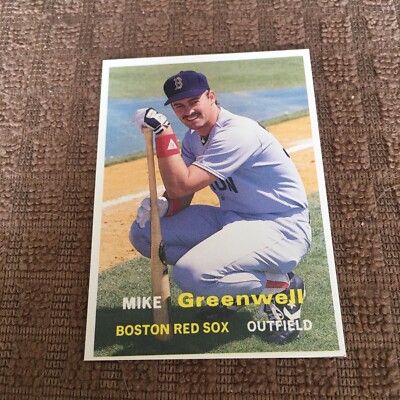 1990 Pocket Price Guide Card #15 Mike Greenwell - Boston Red Sox - EX-MT