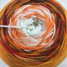 Yarn Hand-Dyed Merino Sock Done Roving Frolicking Feet Transition - SALE!