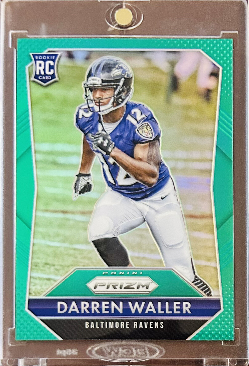 Darren Waller 2015 Panini Prizm Green Prizms Holo Refractor RC #221