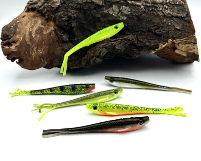 Spro Iris T-Power 13cm UV Activ 6 Farben Gummiköder Vertikalköder DER ANGLER DA