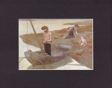 8X10" Matted Print Art Picture: Pierre Puvis de Chavannes, Poor Fisherman