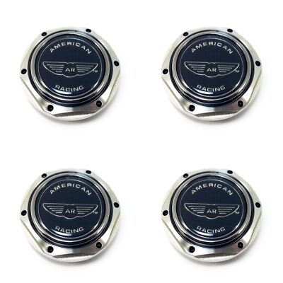 American Racing Razor 4 American Racing Machined Center Caps for 4/5L AR198 Razor SB198 Razor ...