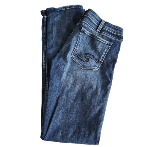 Bottes femme mince argent Jeans Co. Tuesday bleu denim - Taille 32 x 35 - Photo 1 sur 4