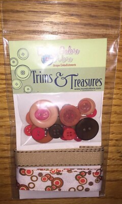 Buttons Galore & More Unique Embellishment Trims & Treasures Ribbons Offray Card