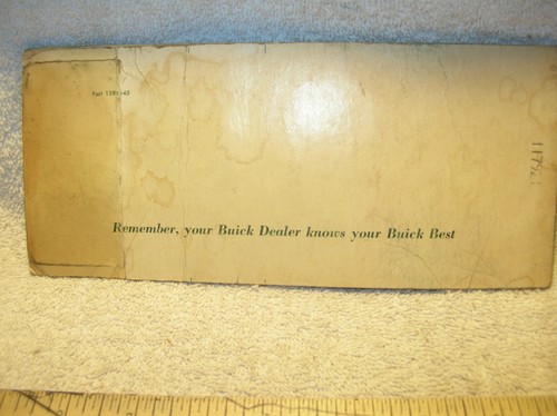 1968 Buick Owners Maintenance Manual - Good Used - Foto 4 di 4