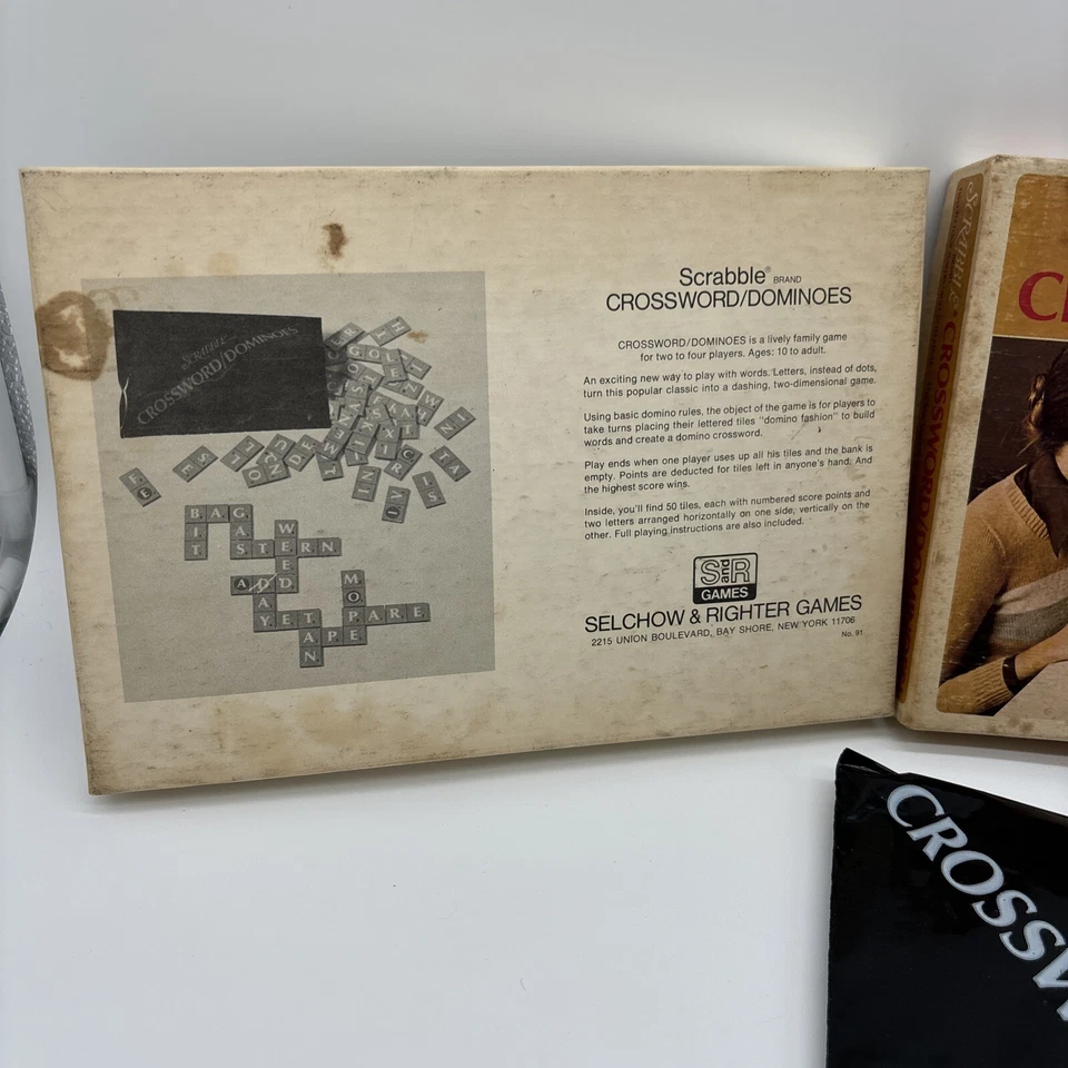 1975 Scrabble Crossword / Dominoes Tile Game Complete NIB Vintage  - Image 3 of 4