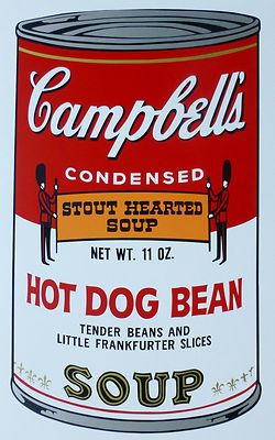 Andy Warhol Campbells' Hot Hund Bean Soup II Can Sunday B.Morning 118/1500