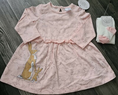 Brandneu mit Etikett Guess How Much I Love You Kleid & Strumpfhose 3-6 Monate Sommer Babyparty Geschenk