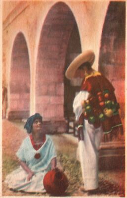 Vintage Postcard Tipos De Indios Cuetzalan Indian Type Estado De Puebla Mexico