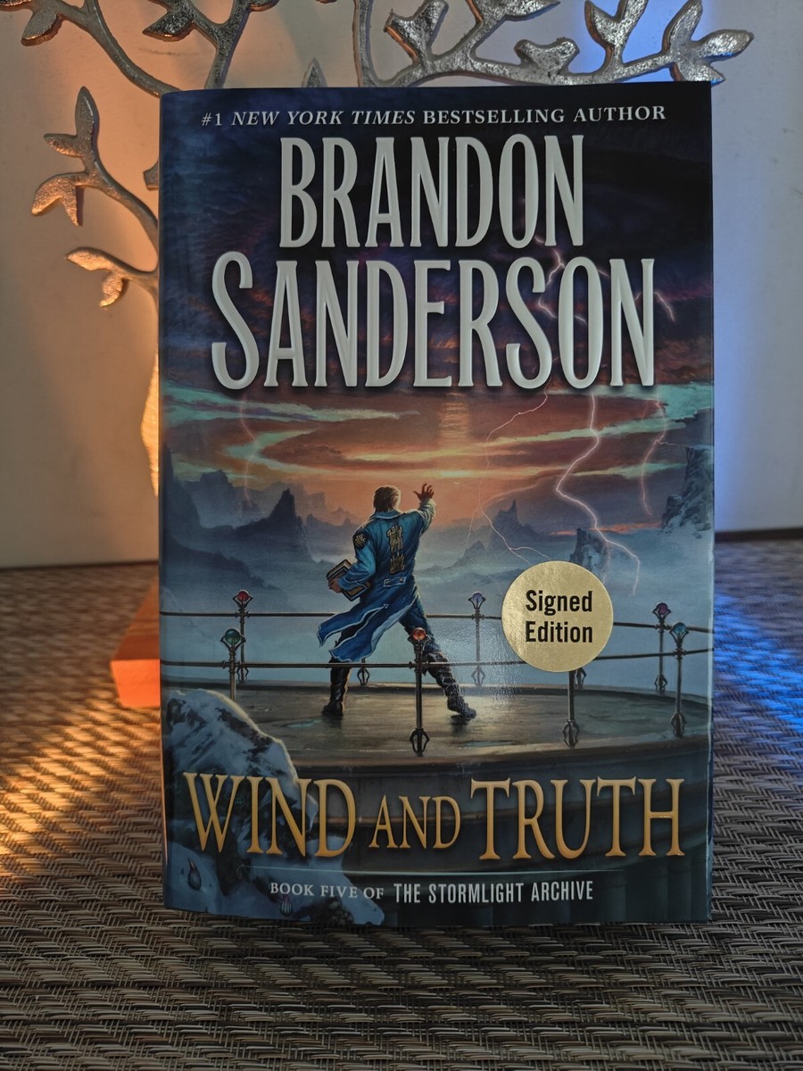 Brandon Sanderson SIGNED BOOK Wind and Truth Stormlight Archive