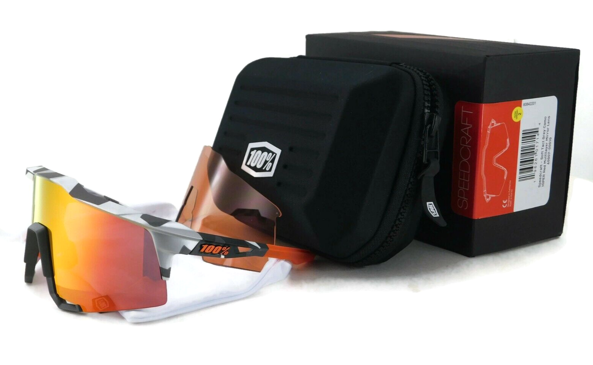 New 100% SPEEDCRAFT Sunglasses | Soft Tact Grey Camo / HiPER New 100% SPEEDCRAFT Sunglasses | Soft Tact Grey Camo / HiPER