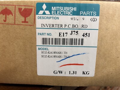 Mitsubishi OEM Inverter P.C. Board.    E17 J75 451