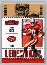 Jerry Rice 2020 Panini Contenders LEGENDARY LC-JRI Football NFL Card 49ers HOF