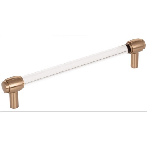 Jeffrey Alexander Carmen Satin Bronze Clear Acrylic Handle