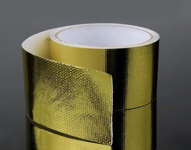 2 Rolls 2" 15ft Gold Selfadhesive Heat Barrier Reflective Intake Wrap