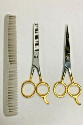 Hair Cutting Scissors Precision 3-piece Barber Shears Set 