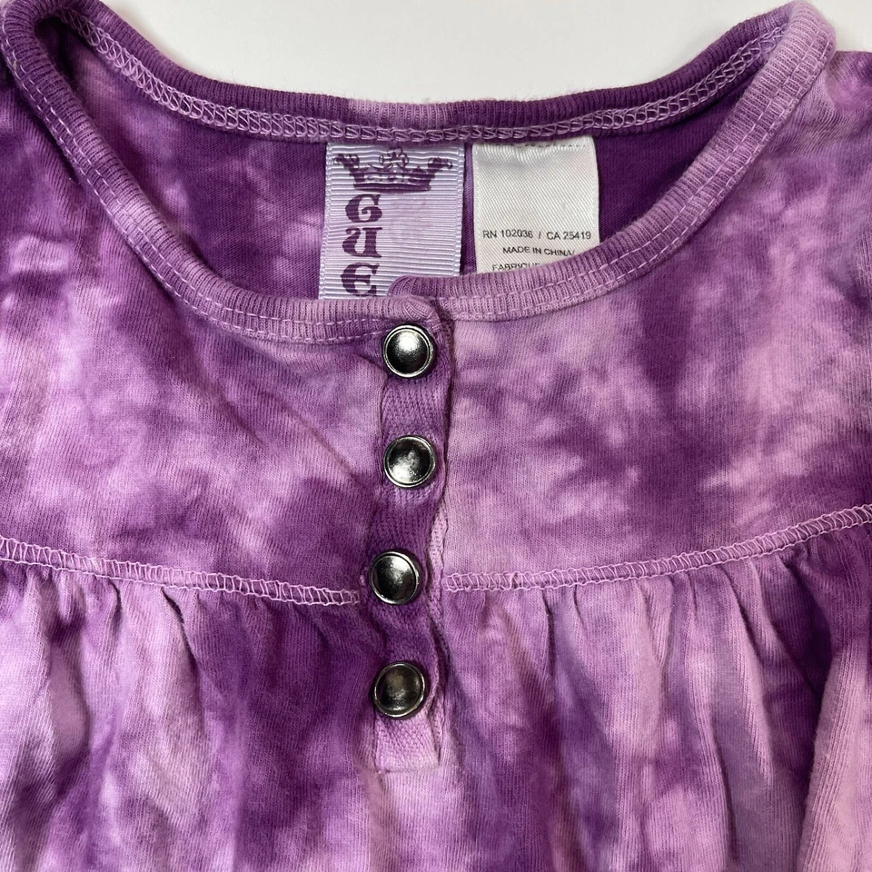 Camisa Guess Niñas Tie Dye Púrpura Niño Manga Larga Talla 18 Meses Foto 3 de 4