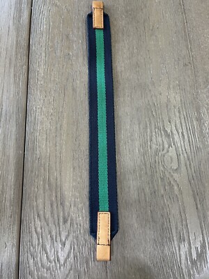 Mark and Graham Build a bag  Webbing shoulder strap navy blue green Twill
