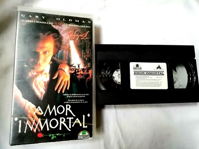 Amor Inmortal VHS Gary Oldman Isabella Rossellini Valeria Golino Araba Films1995