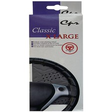 X-large Diy Classic Grey Synthetic Leather Old School Wrap Steering Wheel Cover